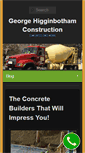 Mobile Screenshot of higginbothamconcrete.com