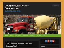Tablet Screenshot of higginbothamconcrete.com